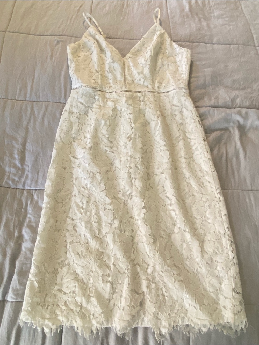 ASTR White Lace Mini Dress
